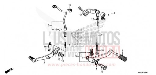 PEDALE CBR500RAD de 2013